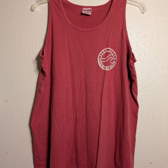 Surf Style Red Rash Guard with Wave Design Pre-owned Size Xl - Picture 4 of 7